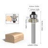Round Over Router Bit Roundover Edge Bit Woodworking Chamfer Tool