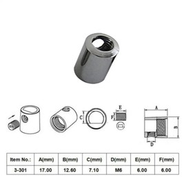 LEDSone Vintage Metal Cord Grip with 10mm Female Thread Strain Relief Screws Directly into Lampholder DIY & Light Fitting (Yellow Brass, 3 Pack)