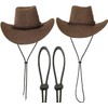 AUXPhome （Pack of 2） Adjustable Elastic Hats Removable Chin Cord,