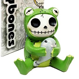 Furrybones Froggy Tadpole Green Frog Cute Skeleton Monster Small Figurine