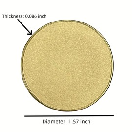 4 Pcs Laser Engraving Blank Challenge Coins DIY Craft Design Customized Blank Coins Metal Stamped Jewelry Production Commemorative Coin Series.