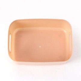 Set of 2 square handle storage baskets 14x20.5cm pitch 5ea