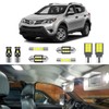 LIGHSAT 8PCS Super Bright White LED Interior Light Kit Package