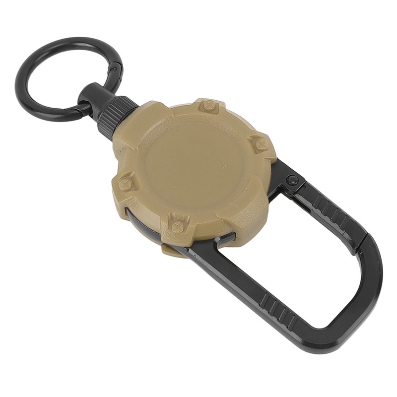 Magnetic Retractable Keychain Stainless Steel Wire Easy Pull Buckle Carabiner