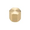 uxcell 1/8NPT Pipe Fitting Valve Cap, Brass Hex Female Thread