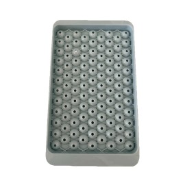 WIBIMEN Mini Ice Cube Trays, Small Tiny Round Pebble 1Pack/0.55In, Blue