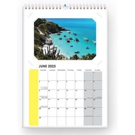 2025 Calendar Photo Favourites Insert Your Own Photos A4 Spiral Bound Wall Hanging