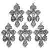 Venerare Deluxe Catholic Pardon Cross - Pack of 5 (Silver)