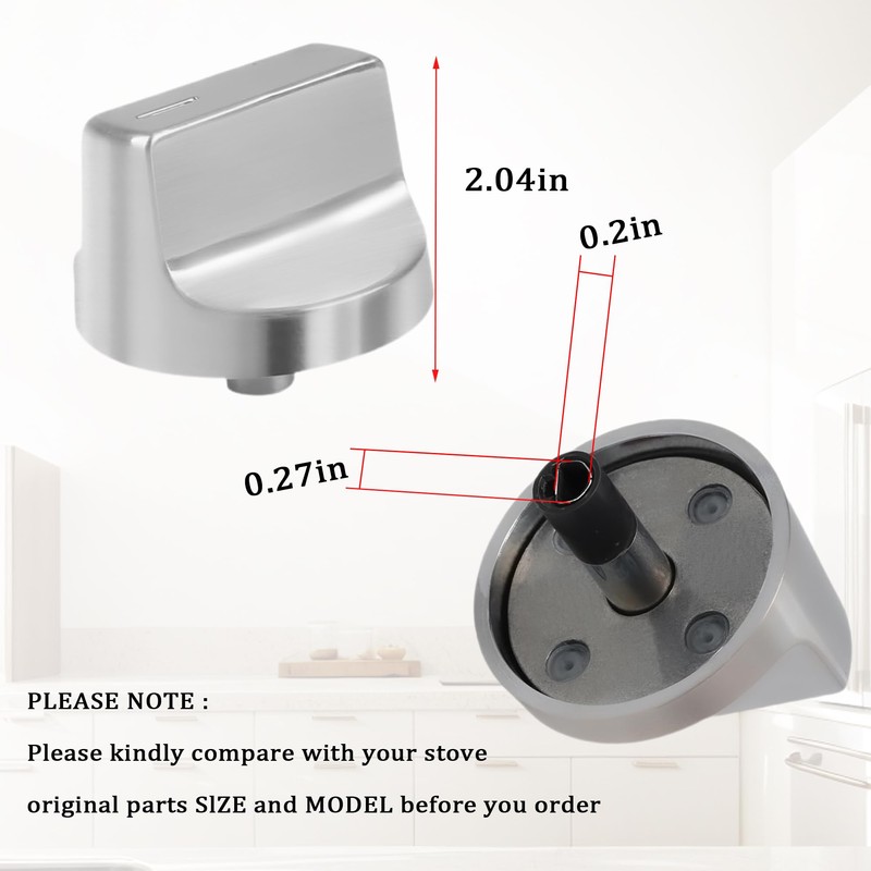 W11517334 Range Knobs Fit for Whirlpool Stove Knobs Replacements
