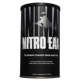 NUTRICIÓN UNIVERSAL ANIMAL NITRO EAA (44 PCKTS) bcaa pak m stak flex aminoácidos