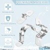sourcing map 6Pcs Rigid Pipe Straps, 25mm(0.98") 304 Stainless Steel
