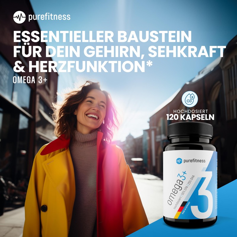 Omega 3+ High Dose 2000 mg Fish Oil Capsules -
