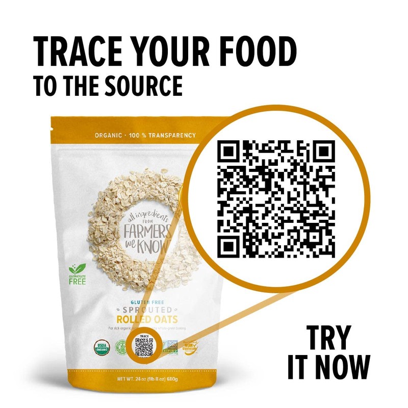 One Degree Organic Foods Sprouted Rolled Oats, USDA Organic, Non-GMO