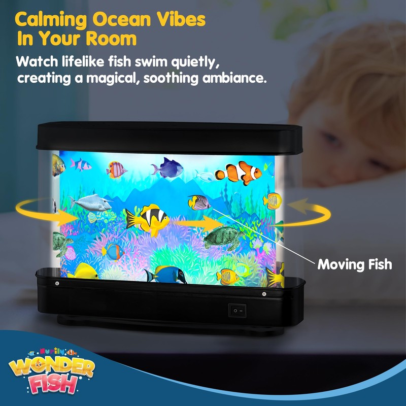 Artificial Fish Tank Virtual Ocean Toy - Mini Office Desk