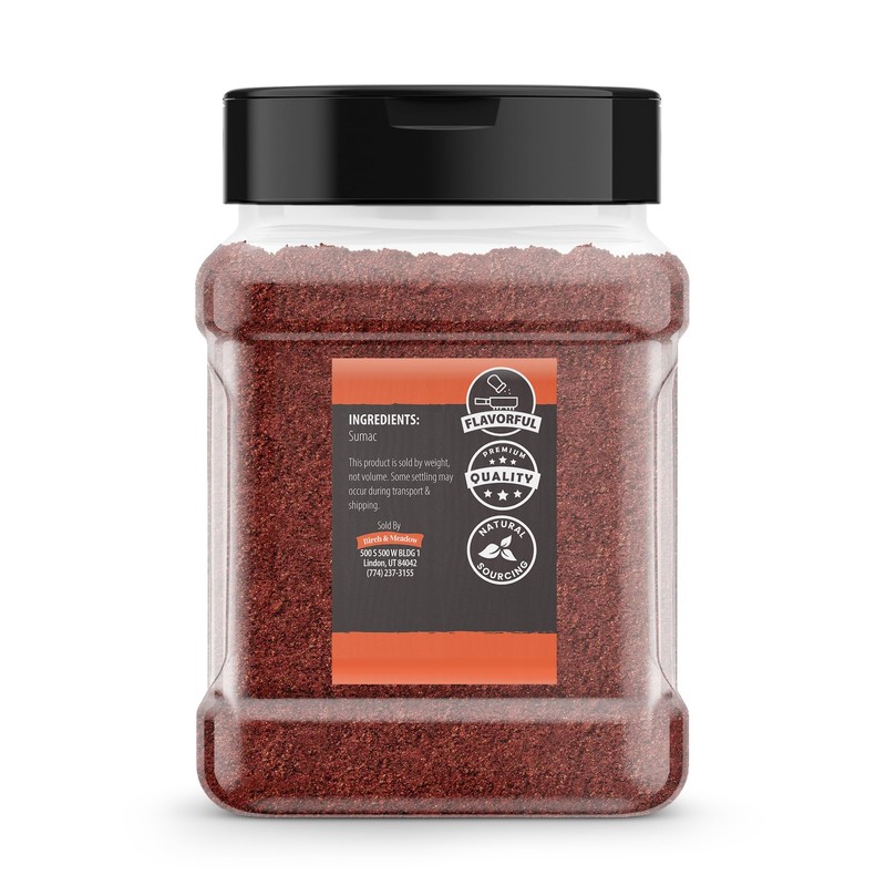 Birch & Meadow Ground Sumac, 8.6 oz, Tangy Flavor, Middle