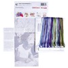 Thea Gouverneur Hydrangea-Anemone On Aida Cross Stitch Kit-14.5 x 16.5-inch