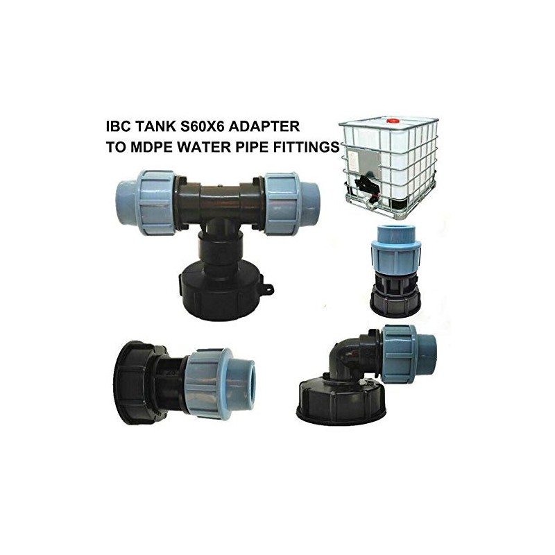 IBC Tank Thread Connection POWERTOOL IBC Tank Adapter S60X6 to