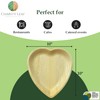 Charity Leaf Disposable Palm Leaf 10" Heart Plates (25 pieces)