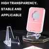 vcsjw Pack of 24 Card Stands, Plastic Mini Easel, Transparent