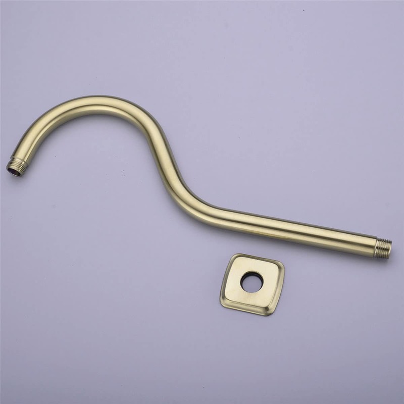 TRUSTMI 16 Inch S-Shape Shower Arm Stainless Steel Extra Long