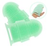 IWOWHERO 2pcs Super Absorbent Bath Glove Shower Exfoliating Brush Double-sided