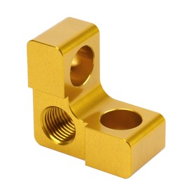 Camotokiit Joystick Lever Axis Repair Connector Replacement 7075 Aluminum for Mahindra Tractor KMW Loader 6065 6075 8100 1635 5145 5155 Gold