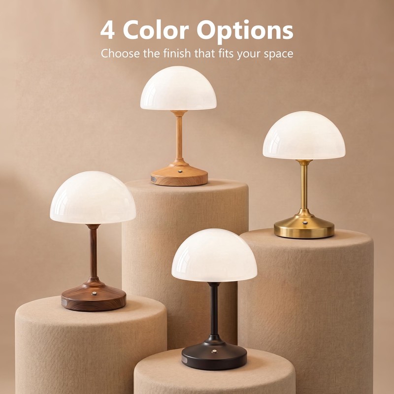 Dawnwake Table Lamp Cordless Lamp,5000mAh Rechargeble Battery Operated Lamp