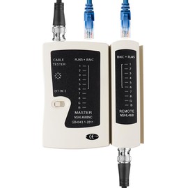 Coaxial Coax Cable Tester Portable BNC RJ45 Continuity Checker Ethernet Network Cable Tester