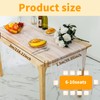 2 Pcs White Table Cloth with Pearls 1.5x3m Tulle Tablecloth