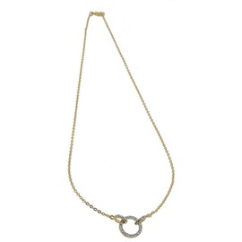 Orphelia Women's Necklace with Pendant Gold-Plated Metal with White Cubic Zirconia PK - 021