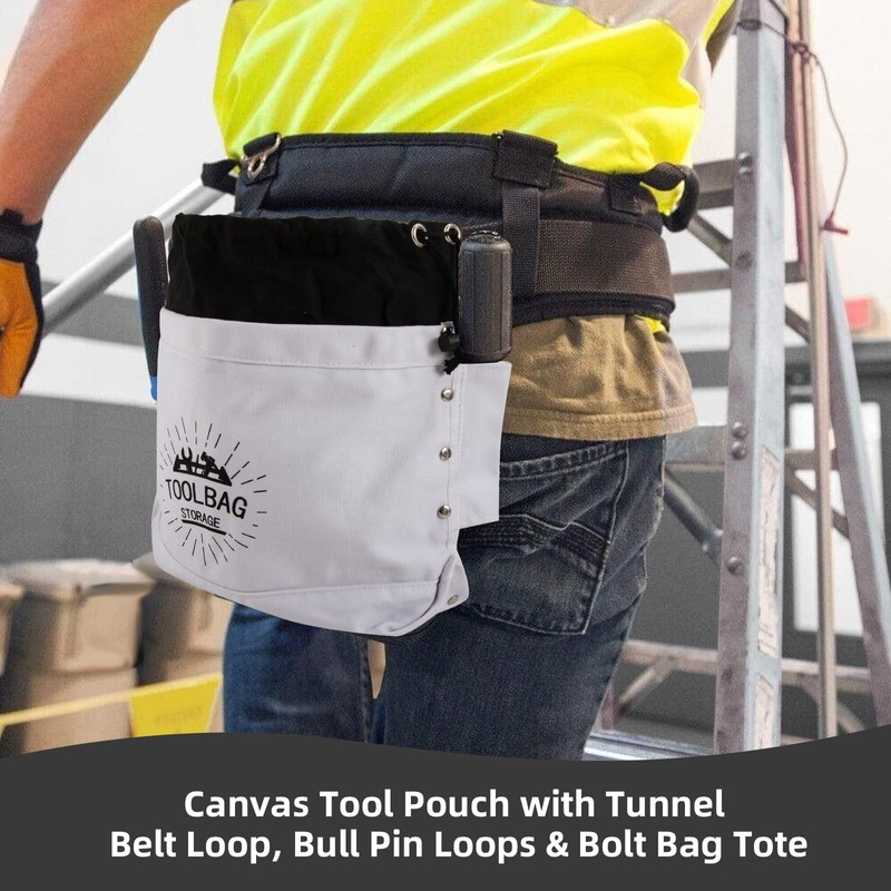 Bolt Tool Bag,Top Closing Bolt Bag with 3-Inch Drawstring,Heavy Duty