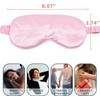 4Pcs Silk Sleep Eye Mask, Soft Satin Eye Shade Cover,
