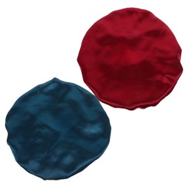 KOMBIUDA Satin Bonnet for Sleeping 2pcs Silk Hair Wraps Soft Breathable Elastic Wide Band Hat for Baby's Comfortable Sleep