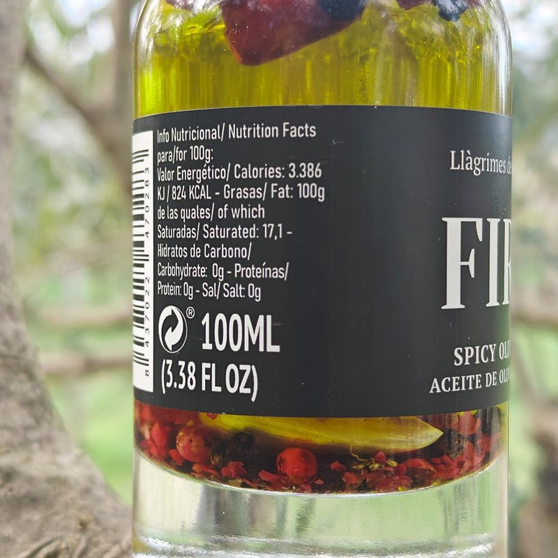 Llagrimes del Canigo. Fire. Spicy Extra Virgin Olive Oil. 100ml