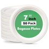 Wrap n Pac 7 inch Round Disposable Biodegradable Bagasse Sugarcane