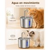 Fuente de Agua para Gato de 2.2L, 6 Filtros Bebedero