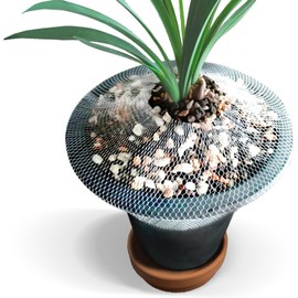 MAQIHAN - Fundas para macetas – 2 macetas de malla para macetas de plantas, macetas de orquídeas, cubierta de malla protectora de tierra para macetas de orquídea contención de tierra de corteza de