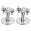 sourcing map 2 Pack Pipe Support, Stainless Steel Pipe Support