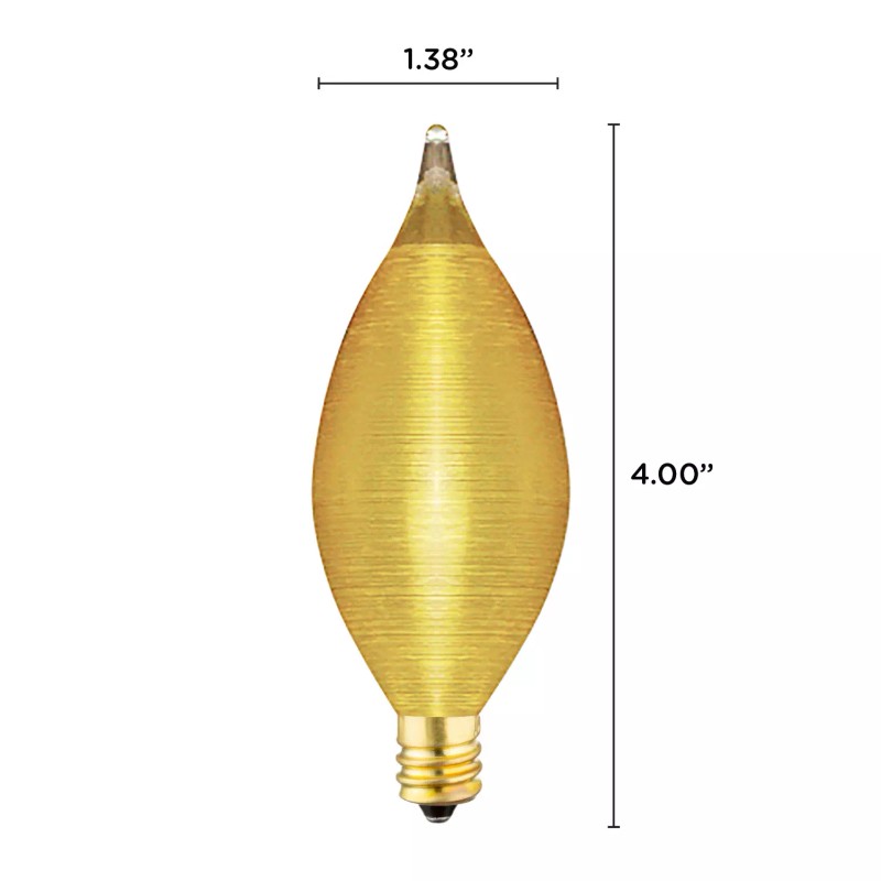Bulbrite 430125 Spun Thread Light Bulb 120V 25W C11 Candelabra