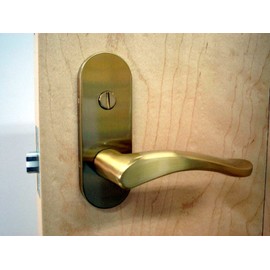 Miwalock 0150-528 ZLT902-6 Indoor Lever Handle Divider Lock, Gold