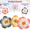 Mezrkuwr 3 Pieces Hawaiian Flower Hair Clips for Women, Plumeria