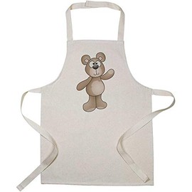 Azeeda 'Waving Teddy Bear' Kid’s Cooking Apron (AP00035045)