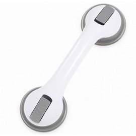 Maniglia Doccia per Anziani 30cm Supporto Fino a 60 kg | Maniglione Bagno Rimovibile con Doppia Ventosa Antiscivolo