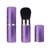 Xinpinzhou Purple Retractable Makeup Brush, Retractable Blush Blusher Face Powder