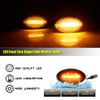 GTINTHEBOX Smoked Lens Amber Led Fender Side Marker Light Turn