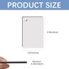 LaiHiulaan 120 Pcs Sublimation Keychain Blanks Rectangle Bulk Products Double