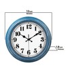 JENLYSTIME 12 Inch Retro Wall Clock Silent Non Ticking Battery