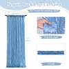 Baby Blue Sequin Backdrop Curtains 2 Pieces 2ftx8ft Glitter Baby