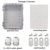 Zulkit Junction Box,IP67 Waterproof Electrical Box Hinged Clear Cover Stainless
