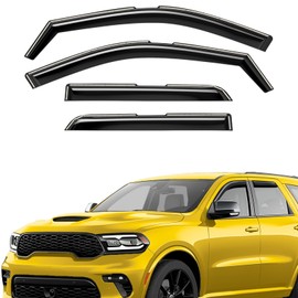 Extra Durable Window Deflectors in-Channel Window Visors Rain Guards Fit for Dodge Durango 2011-2025, Sun Visors, Wind Vent for Shades, Exterior Car Accessories - 4pcs. AG0871